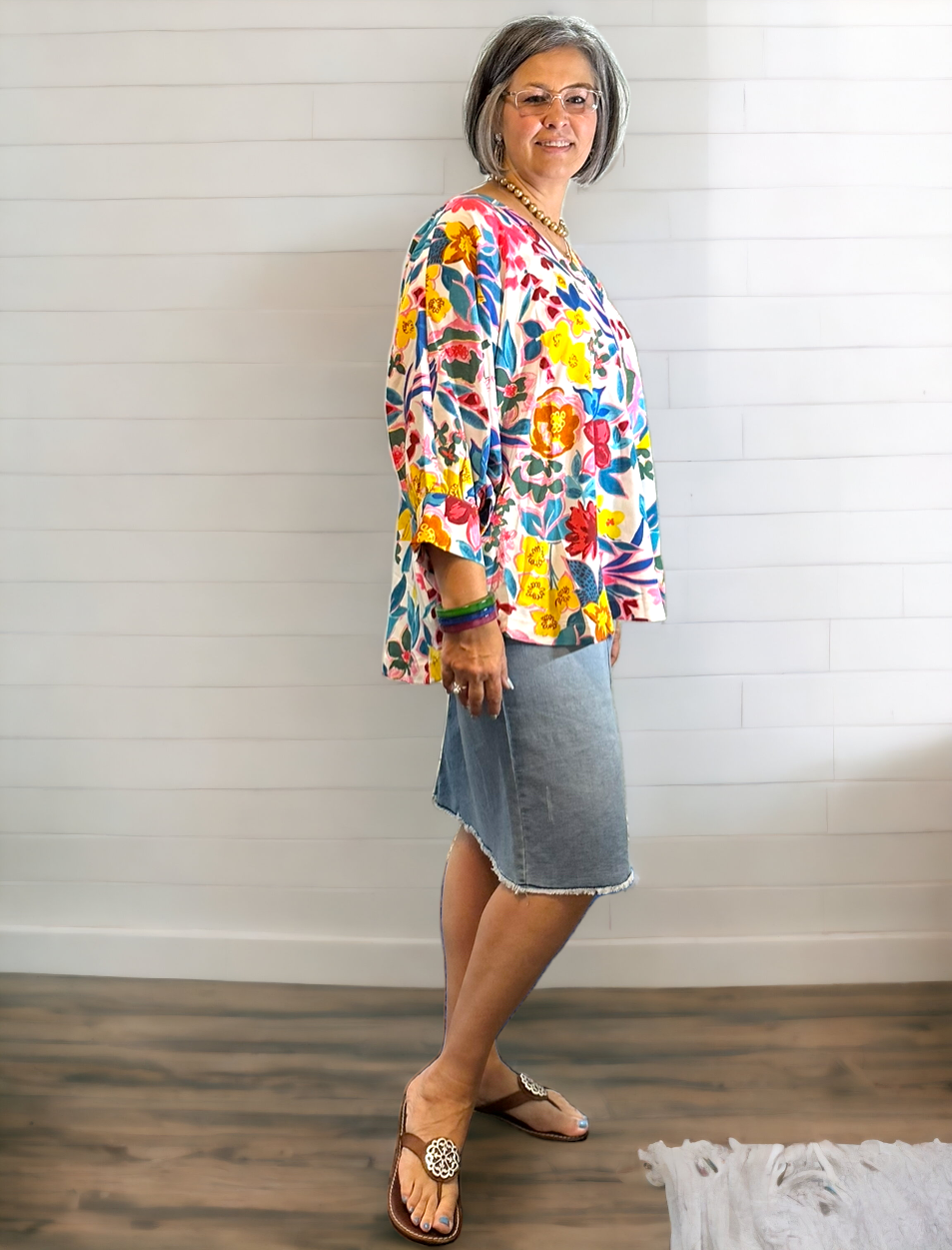 Garden Grace Dolman Top - Maggie Mae's Boutique and Custom Printing